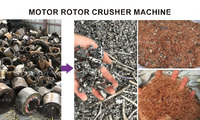 Broyeur automatique de rotors de moteurs, équipement de déchiquetage de rotors de moteurs usagés avec certification CE