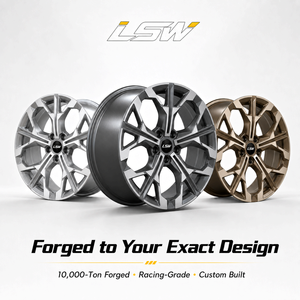 LS8130 ล้อแม็กซ์อัลลอยด์ปลอมขึ้นรูปขายส่ง ขนาด 15-26 นิ้ว 5x100 5x112 5x114.3 ล้อฟอร์จสั่งทำพิเศษสำหรับการดัดแปลงรถยนต์ - Product Image 5