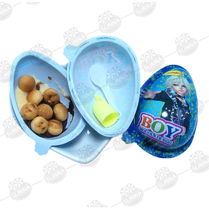 Vente en gros de biscuits croustillants miniatures fourrés au chocolat pour enfants, avec un jouet dessin animé garçon/fille, en forme de hibou mignon, en pot - Product Image 3