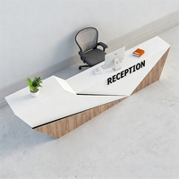 Nouveau comptoir de réception en Corian pour salon de coiffure, poste d'infirmière, mobilier de réception, comptoir de réception pour onglerie