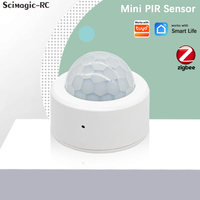 Détecteur de mouvement humain intelligent Scimagic Zigbee, détecteur de mouvement PIR pour maison intelligente, sécurité, Smart Life, compatible avec Tuya Alexa Google Home