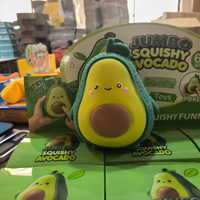 Groothandel Schattig Avocado Squishy Speelgoed Langzaam Terugverend Stressverlichtend Fidget Speelgoed Zacht Knijpbaar Fruit Squishy Speelgoed Kindercadeau