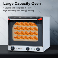 Comptoir de haute qualité 4 plateaux pain électrique Convection grille-pain four prix Convection four Commercial électrique