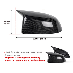 Calotta Specchietto Retrovisore Sportiva in Fibra di Carbonio ad Alta Resistenza, Clip-on, Compatibile con BMW G01, Accessorio Auto per Specchietto Retrovisore da Corsa - Product Image 3