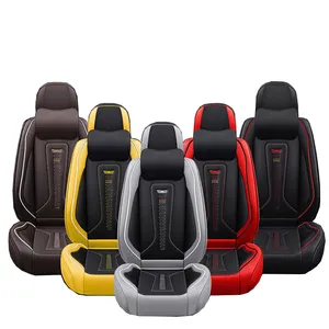 Factory Direct All-surround Universal Artificial Leather Car Seat Covers for 5-seat Cars