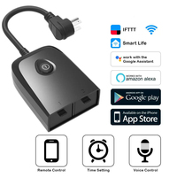 Prise intelligente extérieure 4000W IP55 étanche 16A avec télécommande vocale WiFi US Plug et application de surveillance de l'énergie contrôlée