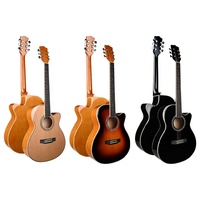 Wholesale Musical Instrument Cedar Guitar 40 Inch Basswood Acoustic Guitar