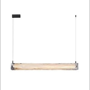 Barra de mesa de estilo italiano, candelabro de tira larga, luces colgantes de cristal nórdico para comedor o restaurante - Product Image 6