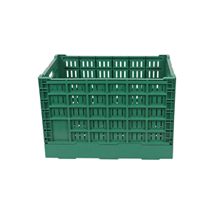 JOIN vente en gros 600x500x405mm caisses en <span class=keywords><strong>plastique</strong></span> empilables pliables et d'occasion ventilées pour le stockage des légumes - Product Image 2
