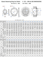 Din471 SS304 316 Plain Wedge Circlip Retaining Ring H005130 H005130-00 Noritsu Minilab Parts OEM New Snap Ring