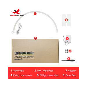 Lámpara de Mesa o de Pie con Base Giratoria de 360 Grados, Media Luna, con Logotipo Personalizado, Precio Bajo por Compra al por Mayor - Product Image 6