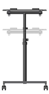 Supports en V Chariot pour ordinateur portable pliable debout Station de travail de bureau réglable en hauteur pour un usage domestique pour la chambre et le salon - Product Image 6