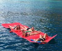 Vente flash : ÎLE FLOTANTE 3 personnes, unisexe, haute flottabilité, mousse XPE, tapis de bain et de divertissement flottant