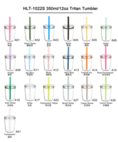 Nouvelle tasse à eau Mango 350 ml en Tritan, style américain, pour usage extérieur, avec paille, sans BPA, à paroi simple, transparente, réutilisable, avec couvercle coloré, thermique