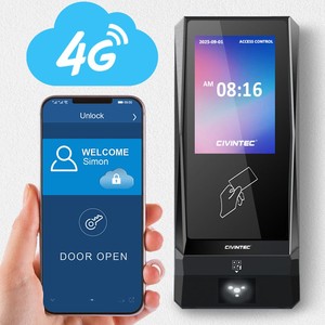Sistema <span class=keywords><strong>de</strong></span> Control <span class=keywords><strong>de</strong></span> Acceso Centralizado en la Nube CT9 con Código <span class=keywords><strong>QR</strong></span>, WiFi, 4G, Ethernet, HTTPS, RFID, NFC, <span class=keywords><strong>Lector</strong></span> Bluetooth, RS485 con 1~2 Relés - Product Image 1