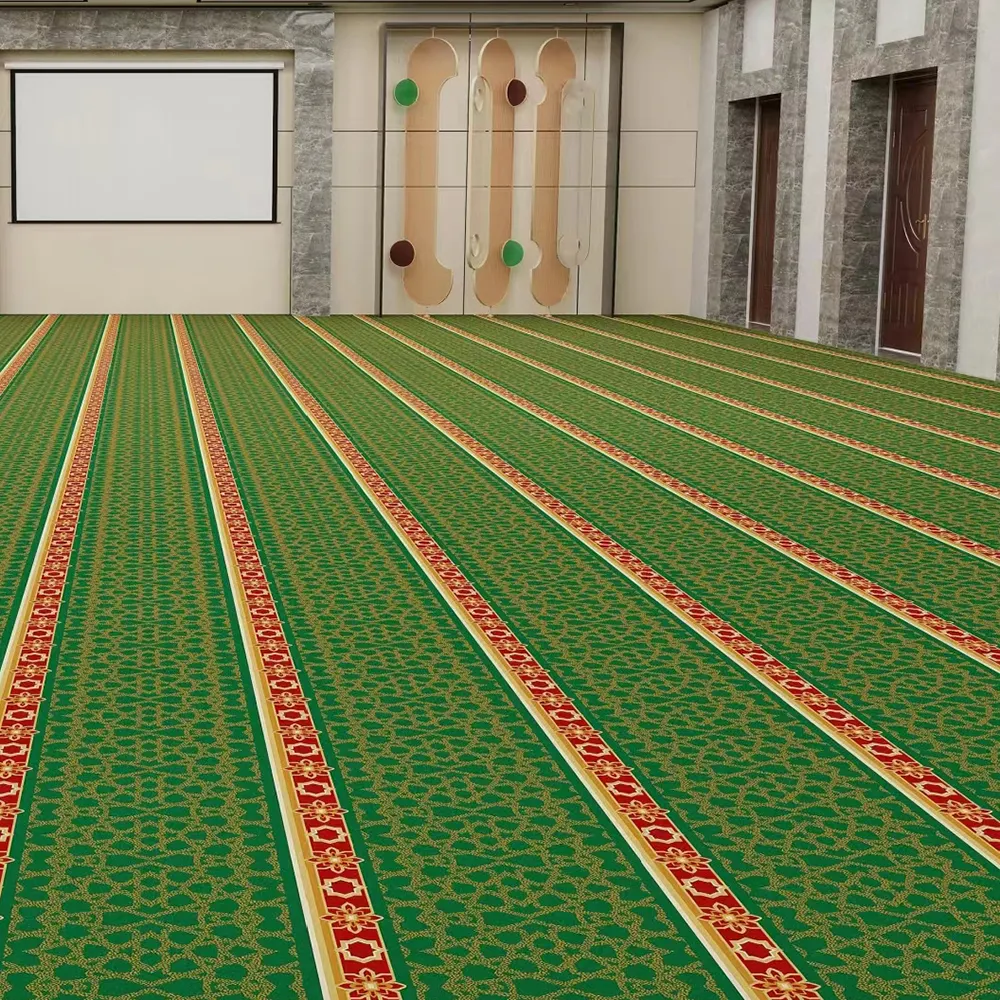 Factory Machine Hotel Royal Church Carpet Customized Tufted Nylon Muslim Prayer Carpets for Mosque