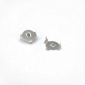 ROHS 니켈 도금 인청동 금속 배터리 홀더 <span class=keywords><strong>CR1220</strong></span>, 배터리 접점 DIP - Product Image 1