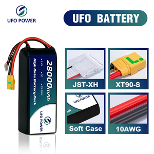 แบตเตอรี่โดรน UFO POWER แบบน้ำ 3.4V 28000mAh 95.2Wh 400Wh/kg (NCM) พลังงานสูง ความหนาแน่นสูง 500 รอบการใช้งาน 253 กรัม - Product Image 2