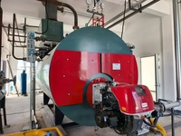 Chaudière à vapeur horizontale à tubes de fumée WNS à trois passages, 0,5-20 t/h, automatique, gaz/GPL/diesel/biogaz, certifiée CE ASME