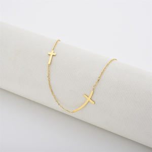 Luxury-Grade <b>Infinity</b> Love Knot Stainless Steel <b>Necklace</b> Classic Jewelry with Bezel Setting Inlay Fashion Pendants & Charms - Product Image 2