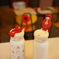 Bouteille d'eau isotherme créative en acier inoxydable pour enfants, légère, à boire directement, pour les voyages en extérieur