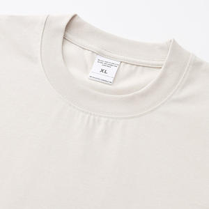 T-shirt in puro cotone 2026, pesante e ampia, da <span class=keywords><strong>uomo</strong></span> e da donna, estiva, stile streetwear, con spalle scoperte - Product Image 5