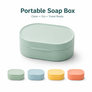 Boîte à savon de voyage multifonctionnelle de style chaud <span class=keywords><strong>portable</strong></span> et étanche avec couvercle pour appareil de salle de bain en plastique - Product Image 1