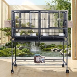 Jaula de Cría para Loros de Seis Compartimentos, Jaula Grande de Lujo de Una Sola Capa, Jaula de Alambre de Acero de Bajo Contenido de Carbono para Pájaros, Venta al Por Mayor de Fábrica - Product Image 6