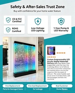 <span class=keywords><strong>Mur</strong></span> <span class=keywords><strong>d</strong></span>'<span class=keywords><strong>eau</strong></span> <span class=keywords><strong>d</strong></span>écoratif à LED, cascade acrylique intérieure, effet de danse des bulles, très vendu - Product Image 6