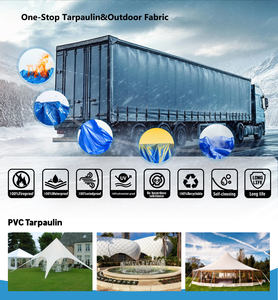 Vente en gros de <span class=keywords><strong>bâche</strong></span> en tissu enduit de PVC imperméable et coupe-vent de haute qualité 550g 600g 650g pour couverture de camion, toit de tente - Product Image 5