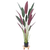 Oiseau de Paradis Artificiel Bonsaï Feuilles de Bananier Décoration d'Intérieur Plante Artificielle Arbres Carton