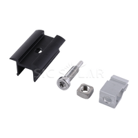 Système de fixation solaire personnalisable avec pince intermédiaire, structure de montage de panneaux solaires, support de toit à pince intermédiaire