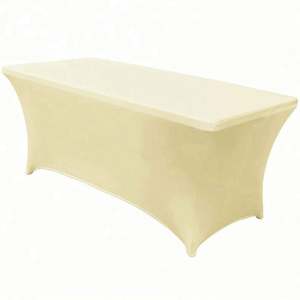 Manteles Personalizados con Logotipo Impreso, Cuadrados, de Poliéster, Impermeables y Resistentes al Aceite, para Fiestas, Banquetes y Bodas, Cubre Mesas de 6 pies - Product Image 5