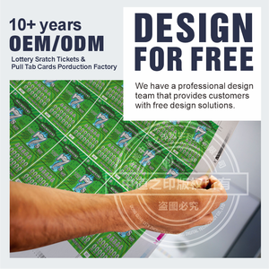 Tarjeta de Raspar para Lotería Ecológica de Primera Calidad, Cartón Corrugado/Dúplex, Resistente, Color Personalizado, Hermosos Diseños Impresos - Product Image 4