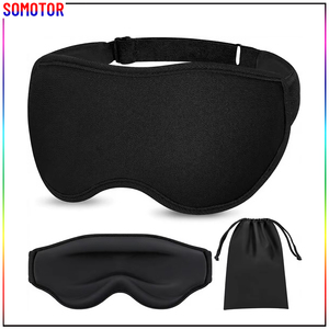 Antifaz 3D Suave para <span class=keywords><strong>Dormir</strong></span>, Sin Presión, Bloquea la Luz, con Correa Ajustable, Negro, para Hombres y Mujeres, Viajes, Sueño Nocturno - Product Image 1