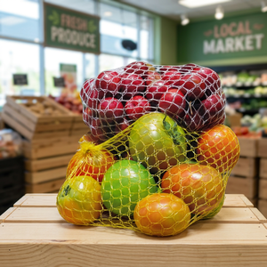 SAGA Bolsa de malla de PE de 7 kg, tejido tubular, red suave, logotipo personalizado, embalaje agrícola para frutas y verduras, 2000 rollos, 1000 metros, corrugado - Product Image 3