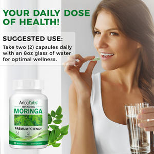 Kapsul sayuran <span class=keywords><strong>Moringa</strong></span> organik alami 60p kapsul bubuk daun <span class=keywords><strong>Moringa</strong></span> untuk mendukung kesehatan sendi mendorong tidur yang tenang - Product Image 2