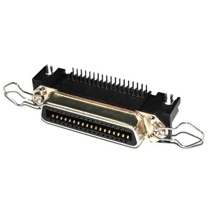Bộ Kết Nối Centronic Nữ 24 50 36pin W/Bail Clip 57 Series Đầu Nối 2.16Mm Pitch RJ21 Champ, Right Angle PCB 14 24 50 36pin - Product Image 1