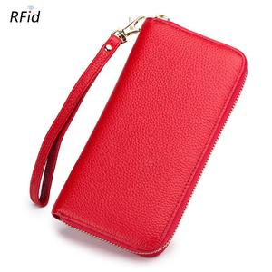 Ladies Zipper Clutch <b>Wallet</b> Long Genuine Leather <b>RFID</b> New Women's <b>Wallet</b> Ready to Ship - Product Image 4