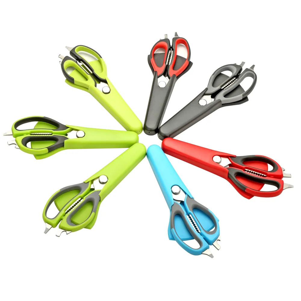 Kitchen Shears Kitchen Scissors Detachable Stainless Steel Multi-purpose Shears with Magnetic Holder for Fridge Kitchen