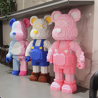 Nouvel arrivage de briques de diamant de bonbons de bohème de 46cm, modèle 3D assemblé, figurine ours, connexion, blocs de construction, jouet