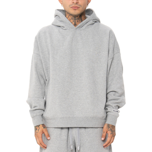 Felpa con Cappuccio Vintage da <span class=keywords><strong>Uomo</strong></span> in Cotone 100% Pesante, Design Semplice, Stile Streetwear, Produzione a Guangzhou con MOQ Basso - Product Image 4