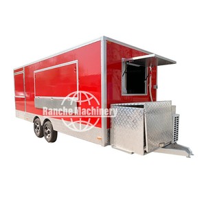 Camion de restauration rapide mobile pour hamburgers et hot-dogs, camion de crème glacée entièrement équipé en acier inoxydable, taille personnalisée, remorque alimentaire commerciale - Product Image 2