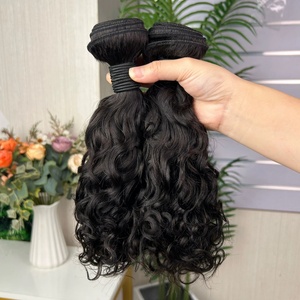 ผมต่อแบบเวฟน้ำ ขายส่ง 9a ยอดนิยม น้ำหนัก 100 กรัมต่อแพ็ค ผมแท้ 100% แบบ Super Double Drawn - Product Image 1