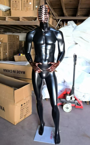 Thời Trang Rose Gold Kim Cương Mặt Matt Đen Đầy Đủ Cơ Thể Kinh Doanh Phù Hợp Với Nam Mô Hình Mannequin Cửa Sổ Hiển Thị Người Đàn Ông Quần Áo Hiển Thị Dummy - Product Image 4