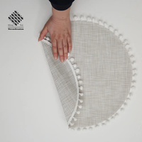 Set de table écologique en perles, résistant à la chaleur, antidérapant, pour la table à manger