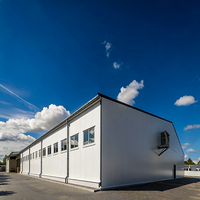 Bâtiment préfabriqué moderne en structure acier pour entrepôt logistique, atelier, appartement, bureau, bâtiment industriel et commercial