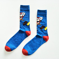 Haute qualité mode coton heureux Anime dessin animé chaussettes âne Kong Meias hommes femmes coloré drôle Sport Mario équipage chaussettes