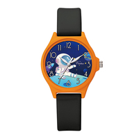 2025 Virtue enfants montre Cool astronaute espace cadran bleu clair bracelet en Silicone quotidien mouvement à Quartz alliage verre aventure accessoire