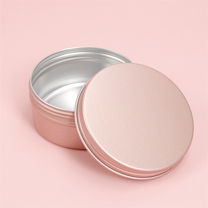 Индивидуальная Печать Логотипа Пустые розовые банки для свечей с крышками 1 унция 2 унции роскошный круглый ароматизированный контейнер для свечей жестяная коробка - Product Image 2